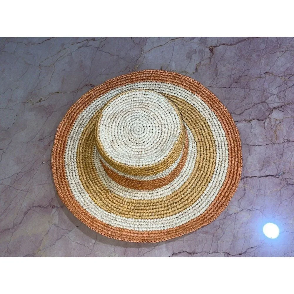 GREENPACHA Canarias Hat in Natural & Yellow Small New Womens Cowboy Western